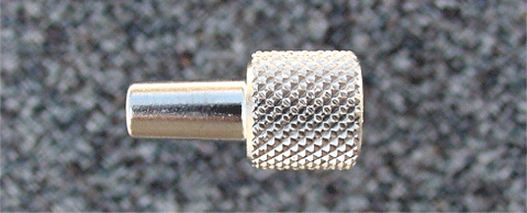 A1310 Male Luer Lock to closed end,5/16 round, knurled